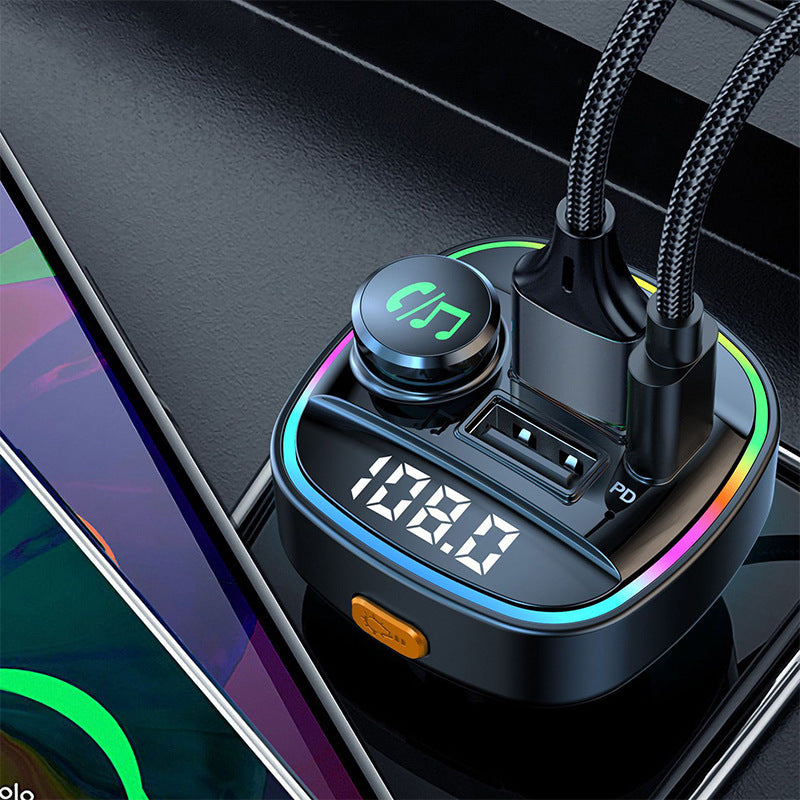 Bluetooth Five Point Zero FM Transmitter Handsfree Car MP3