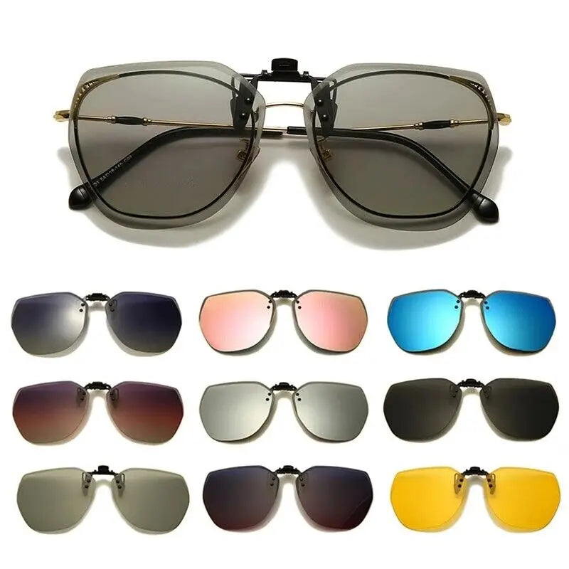 Oversized Polarized Clip-On Sunglasses for Driving – Free Shipping Includes Case