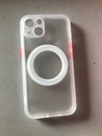 Magnetic Skin Feel Back Case for iPhone 13 PU TPU Cover