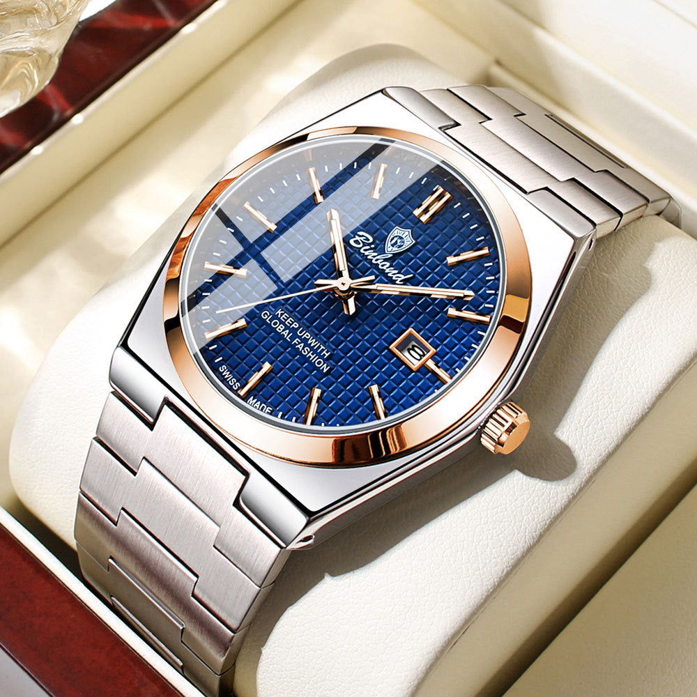 Luminous Waterproof Men’s Quartz Watch – Multiple Color Case & Style Options