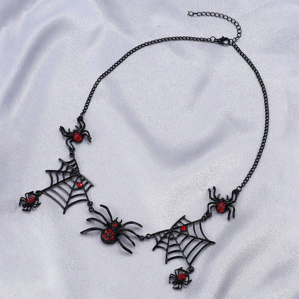 Halloween Spider Web Necklace Fashion Clavicle Pendant Jewelry Personality Gift