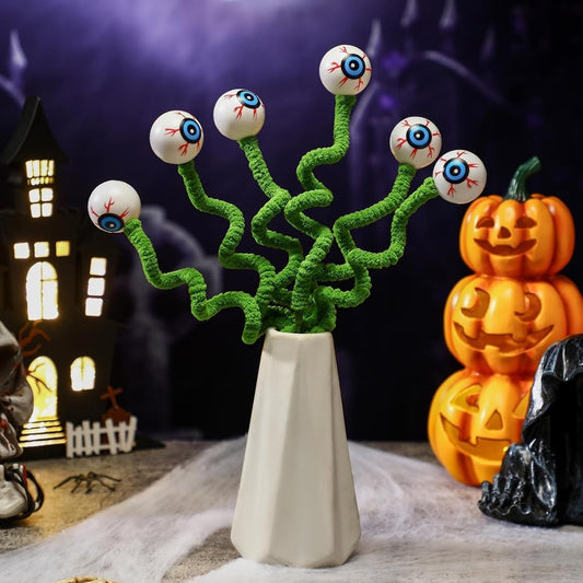 Halloween Eye Beads Twig 40cm Spooky Indoor Decoration for Kids Party Home
