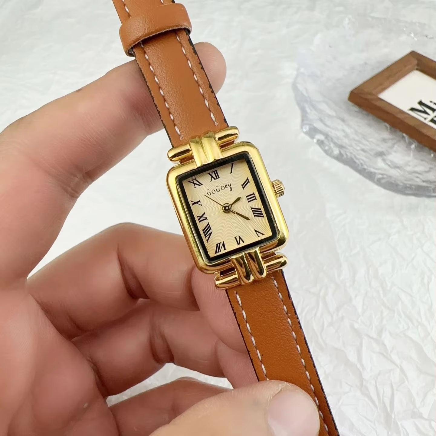 Fashion Ladies Watch Simple Vintage Roman Dial Quartz Watch Leather Strap Women Wristwatches Dropshipping Relojes Para Mujer