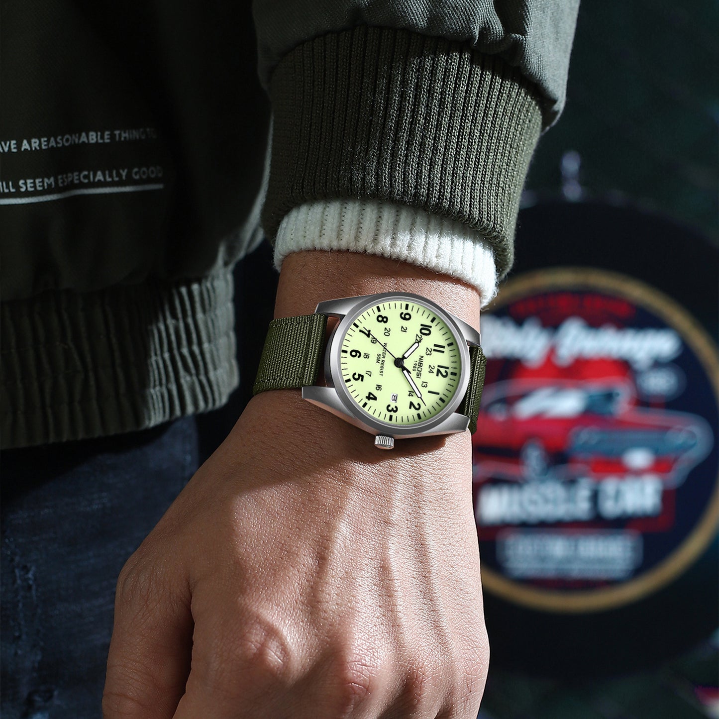 Lightweight Nylon Watch Band 10.5mm Men’s Replacement Strap – Multiple Colors