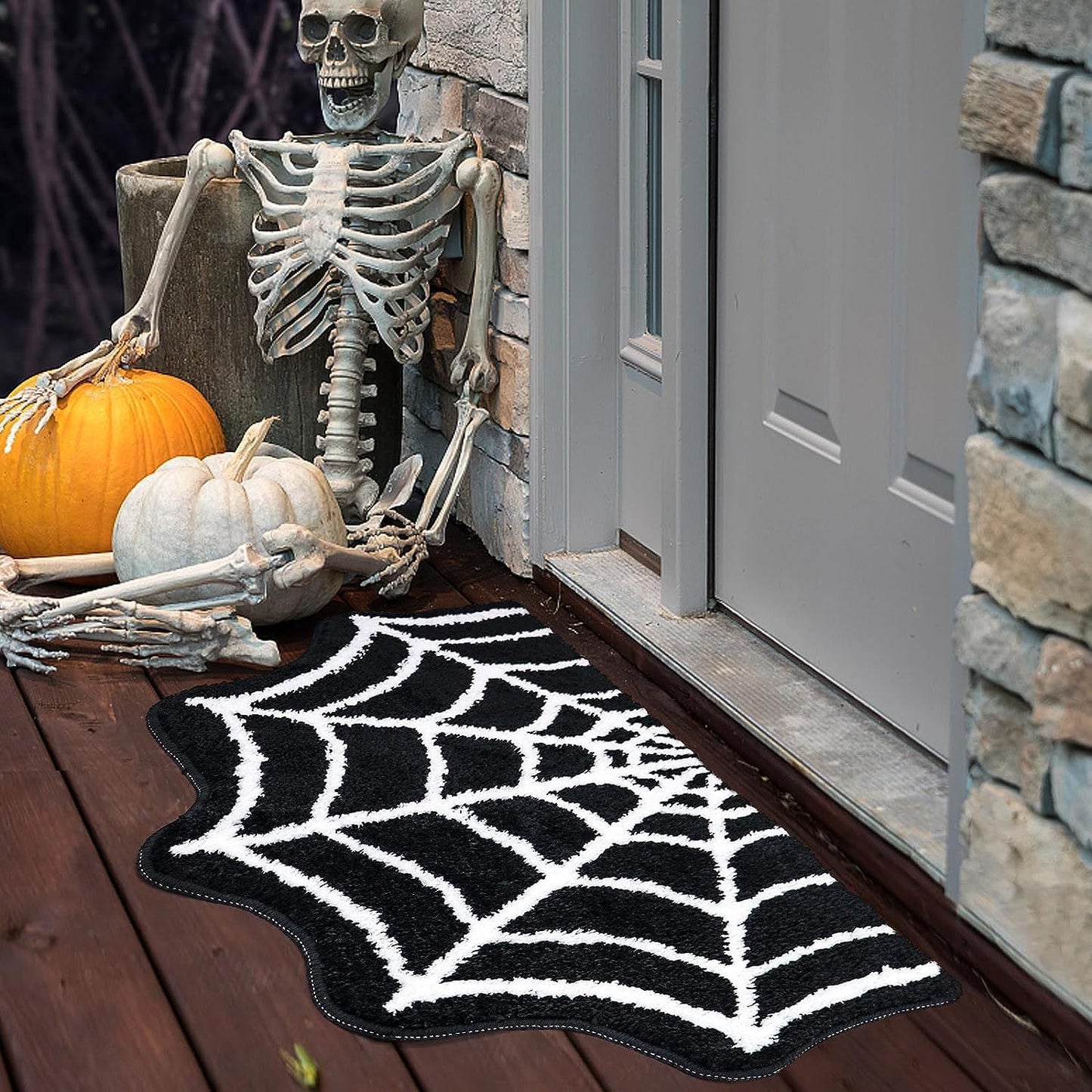 Halloween Door Mat Spooky Cashmere 40x60cm Indoor Family Welcome Rug