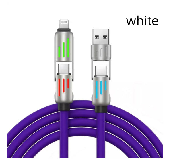 Four In One Light Charging Cable With Indicator Light