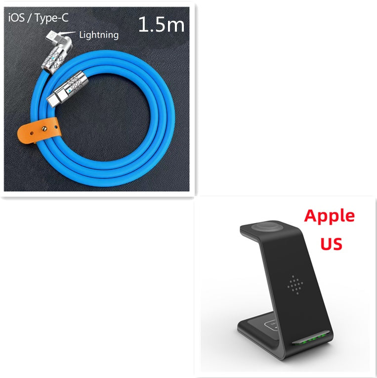 3 In 1 Fast Wireless Charging Station Stand For Phones