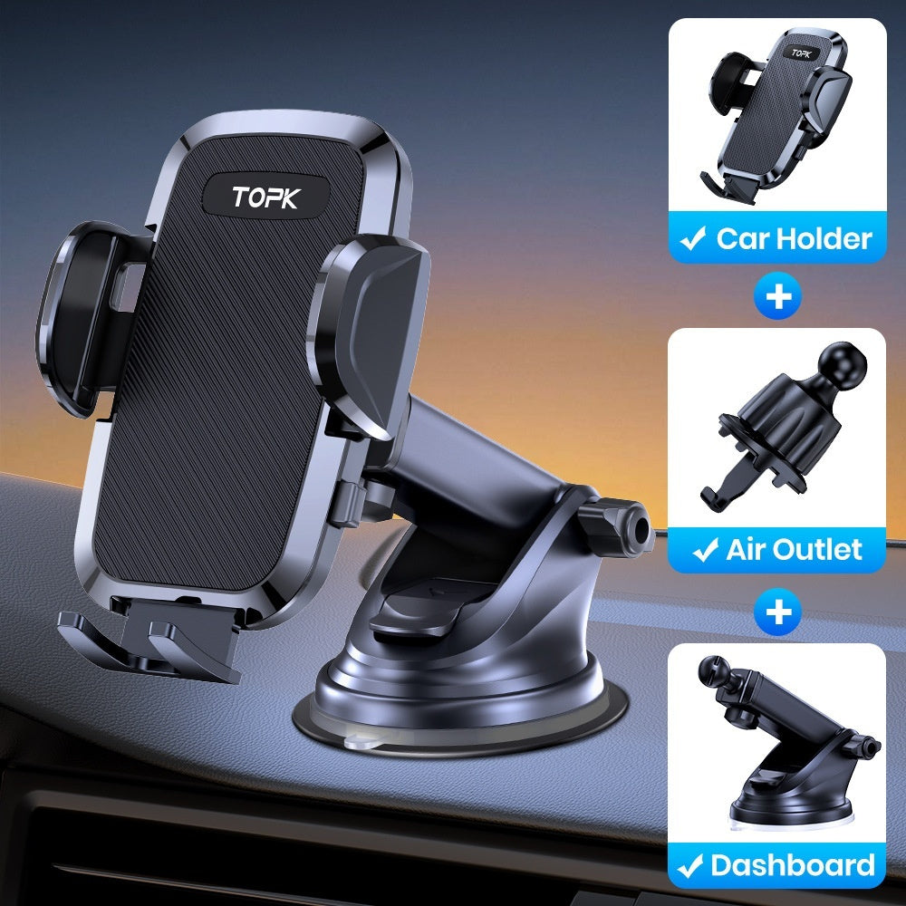 Car Rotating Air Outlet With Hook Navigator Phone Holder