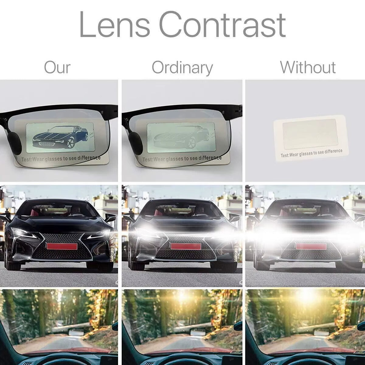 Photochromic Polarized Clip On Flip Sunglasses - Free Shipping Includes Case