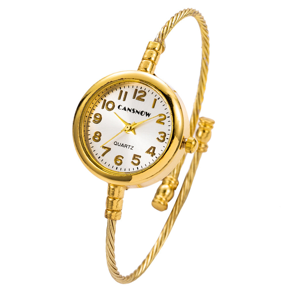 Ladies Small Dial Mini Premium Bracelet Watch Gold Silver