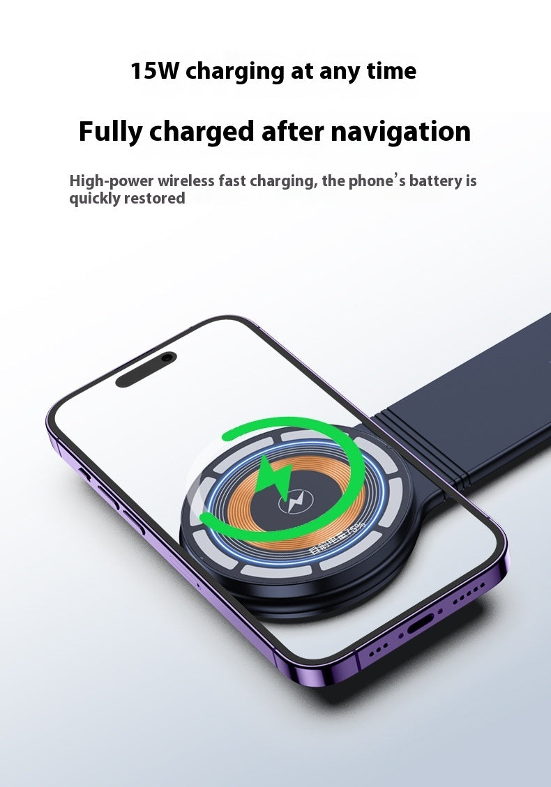 Large Screen Dashboard Bracket Magnetic Wireless Charger
