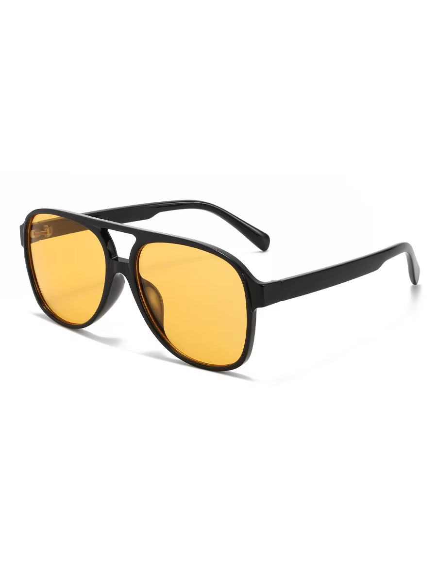 Classic Double-Bridge Retro Sunglasses – Multi-Color Options, Unisex, Suitable for All Scenarios