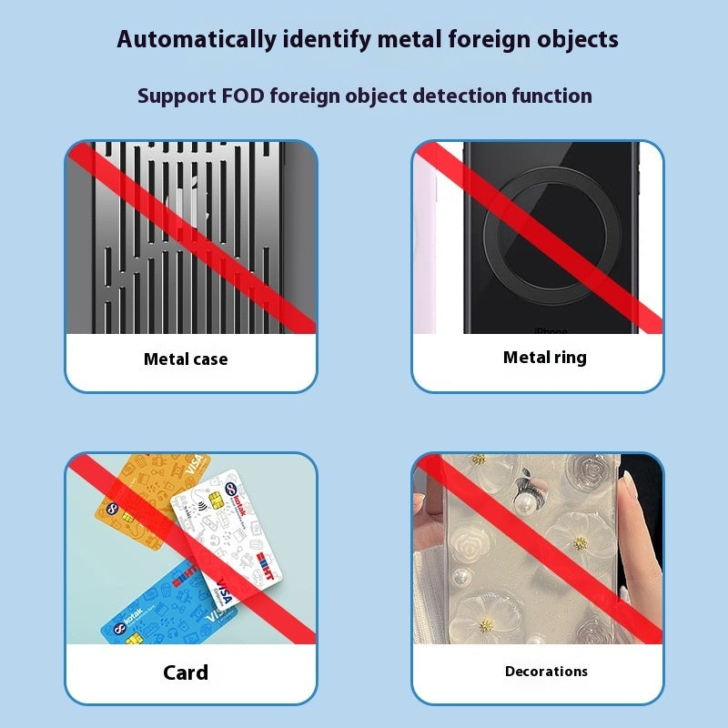 Black Magnetic Three In One 15W Wireless Charger With Clock