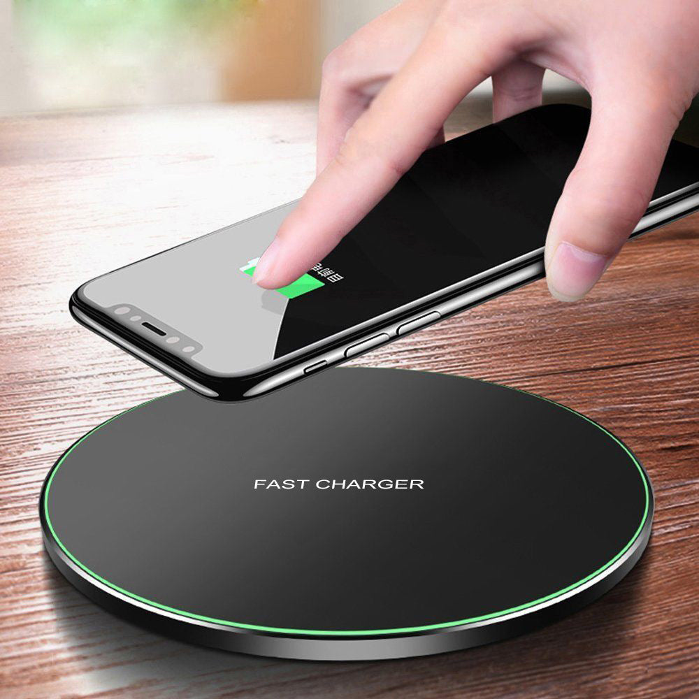 Frosted Wireless Charger 10W Mirror Fast Charge Pad