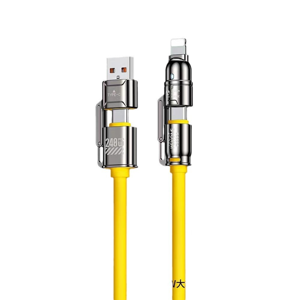 Four In One Fast Charge Data Cable Lightning Type C