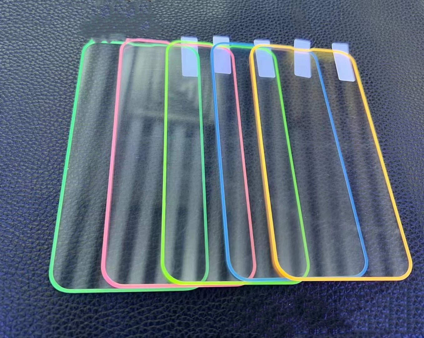 Fluorescent Tempered Glass Full Screen Protector Film for iPhone 6–14 Pro Max