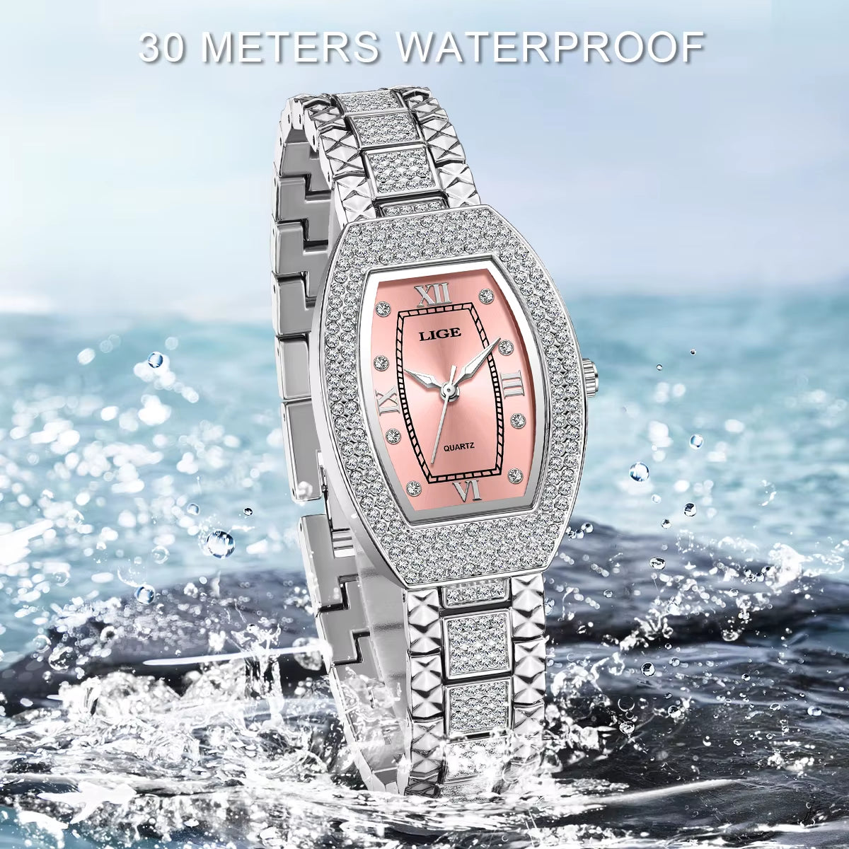 New  Original Design Luxury Diamond Watch for Women Elegant Watches Fashion Out Sport Stainless Steel Waterproof Mille Clock