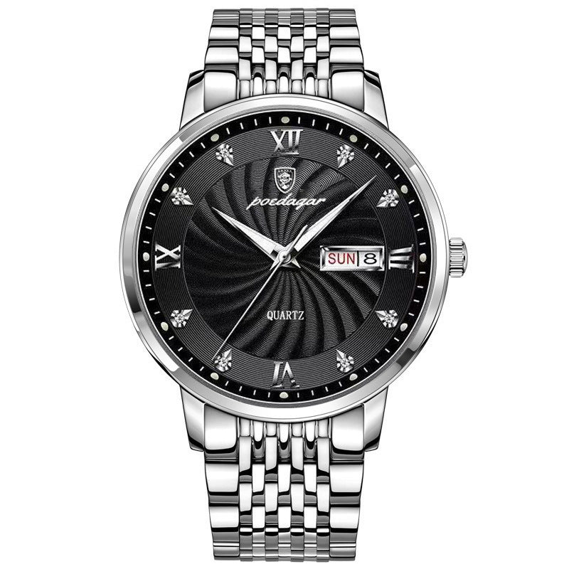 Water Resistant Stainless Steel Strap Quartz Men’s Watch – Multiple Style Options