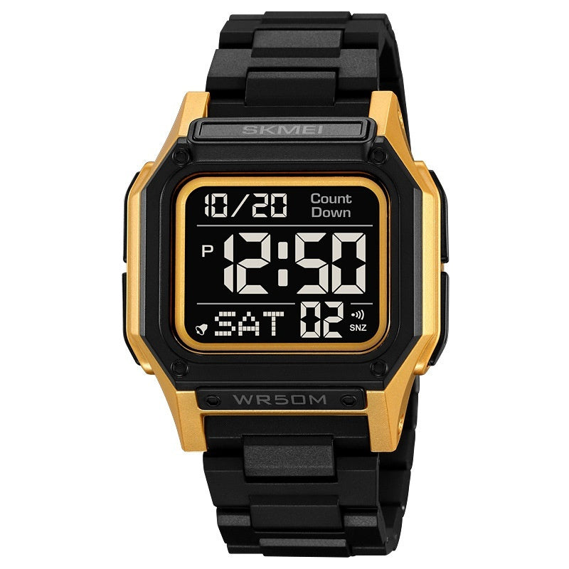 Multifunctional Resin Men's Electronic Watch