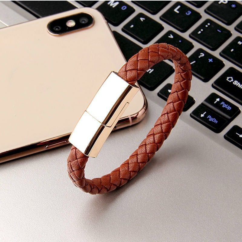 Bracelet Charger USB Cable For IPhone 14 13 Max Leather