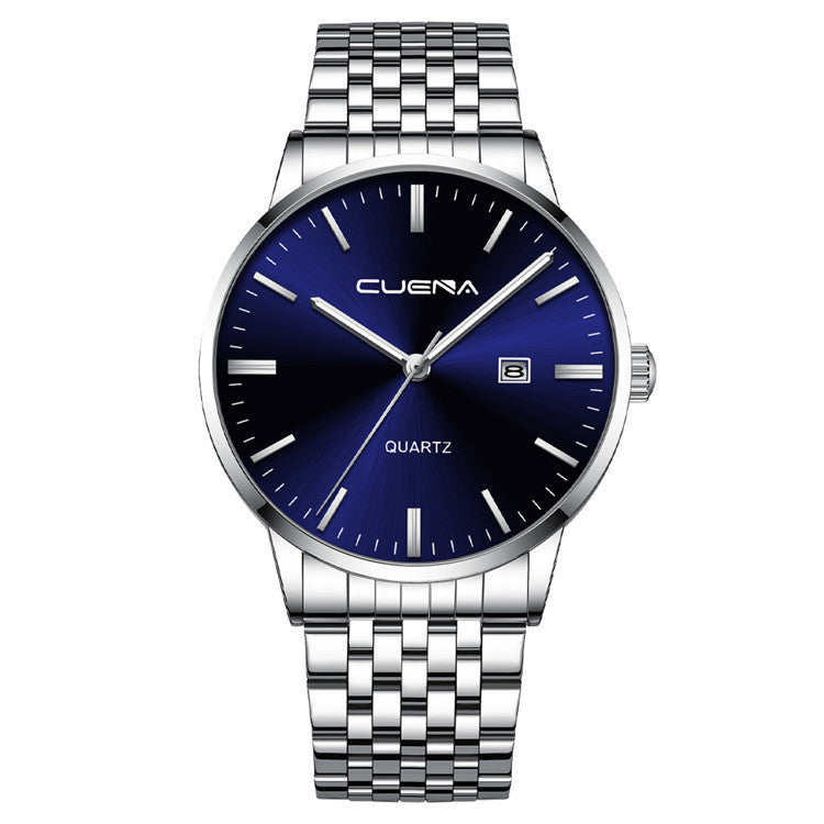 Men’s Sport Quartz Watch 30M Waterproof Alloy Case with Calendar