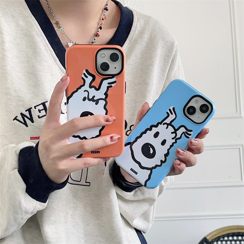 Cartoon Cute Probe Dog TPU Case For IPhone 11 12 13 Pro Max
