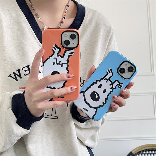Cartoon Cute Probe Dog TPU Case For IPhone 11 12 13 Pro Max