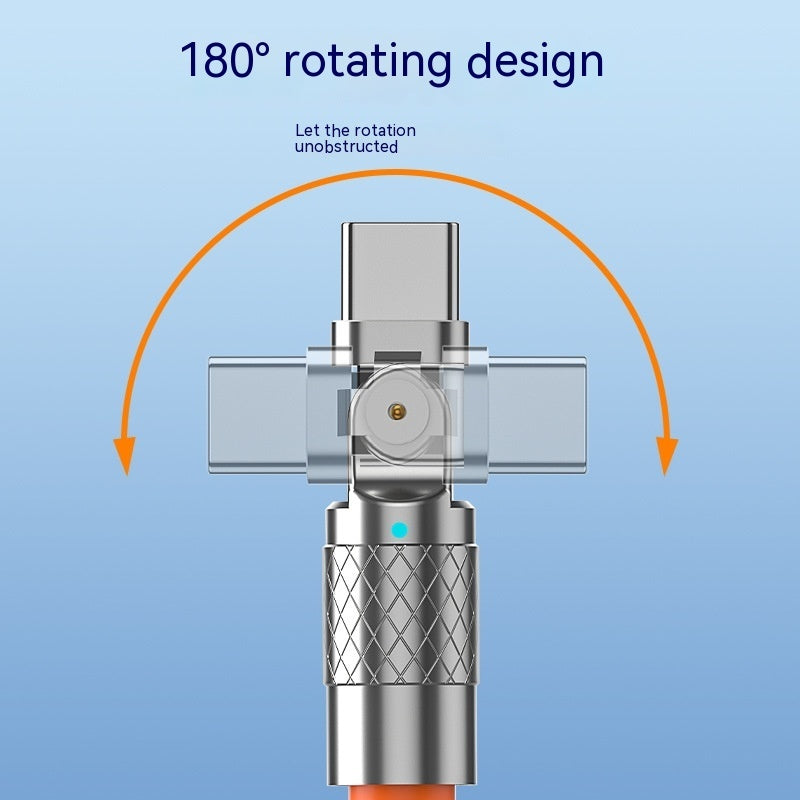 Mobile Game Rotating Elbow USB Cable Super Fast Charging