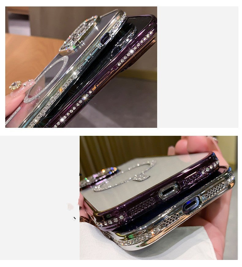 Wireless Magnetic Drop Resistant Iphone Case Silicone Back