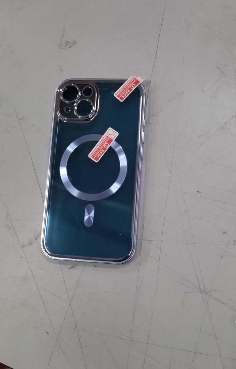 Metal Buckle Magnetic Phone Case With Wireless Charging