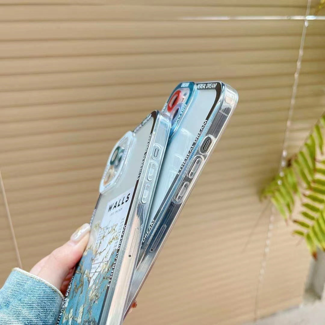 Creative Oil Painting Silicone Case For iPhone 12 13 14 Pro