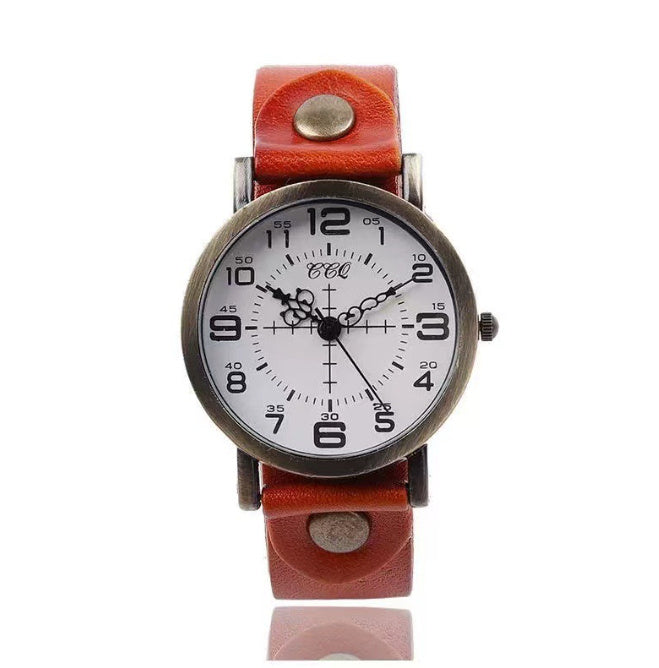 Belt Retro Neutral Watch European And American Digital Women's Casual