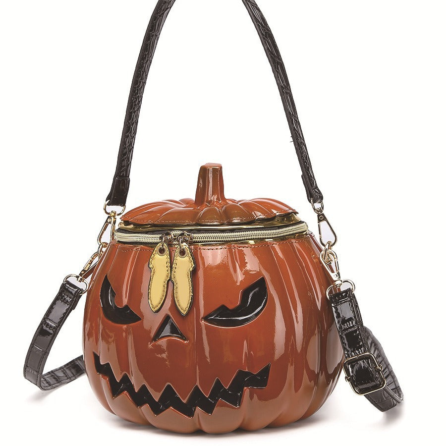 Halloween Pumpkin Shoulder Bag Women Crossbody Multi-Purpose Tote Purse