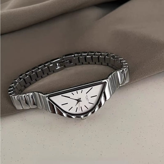 Women Quartz Watch Half Moon Dial Includes Case, Free Shipping, Ship in 24 Hours