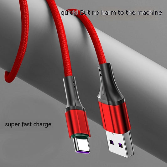 Woven Type C Cable 60W Fast Charging 1m 1.5m Durable Cable