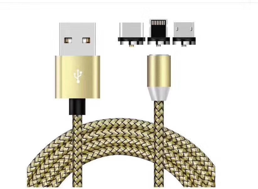 Three In One Magnetic Charging Cable For Android And Apple