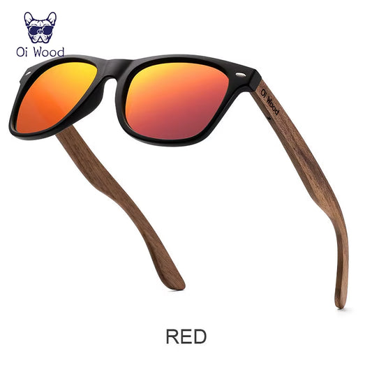 Brand Natural Wooden Sunglasses Men Polarized Fashion Sun Glasses Original Wood Oculos De Sol Masculino New TR90 Frames