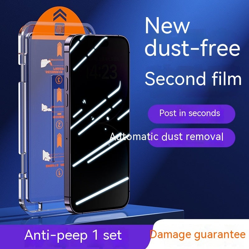 Dust Free Privacy Tempered Glass Full Screen Protector HD