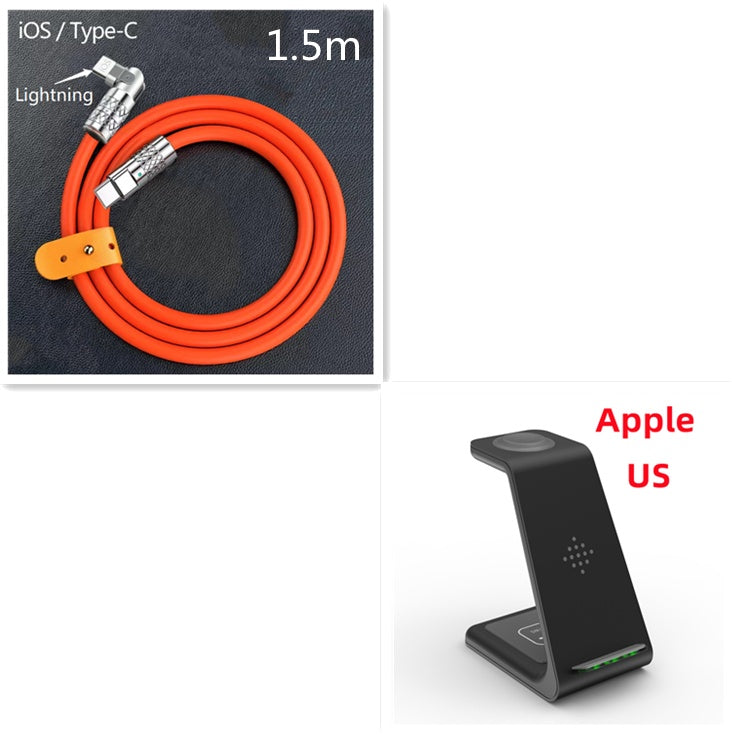 3 In 1 Fast Wireless Charging Station Stand For Phones