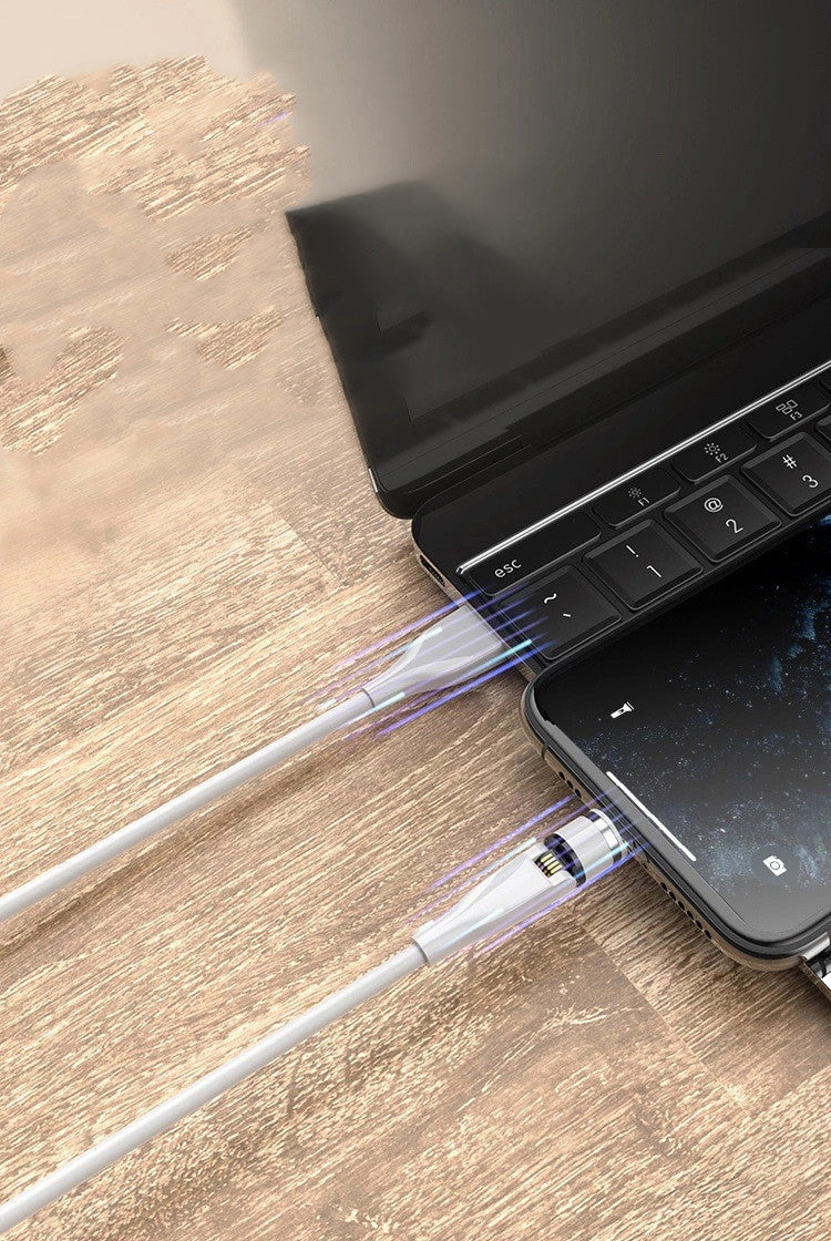 3 In 1 Magnetic Data Cable With 540 Degree Rotation