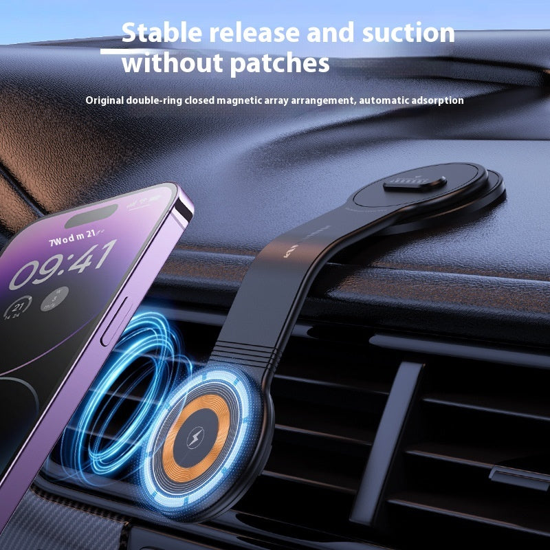 Large Screen Dashboard Bracket Magnetic Wireless Charger