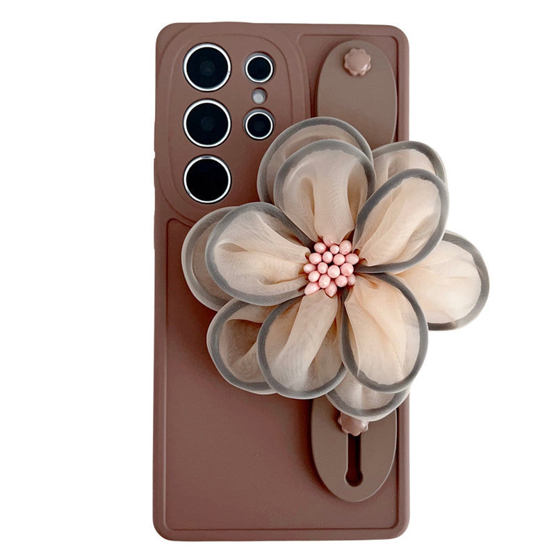 Samsung Wrist Strap Phone Case Silicone Anti Fall Bracket Cover for S20–S24