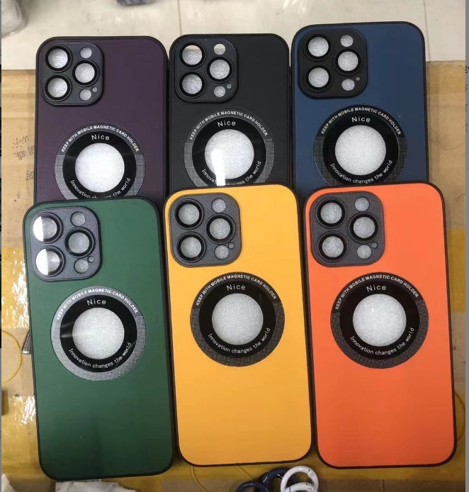 Magnetic Lens Full Wrap TPU Phone Case For iPhone Models