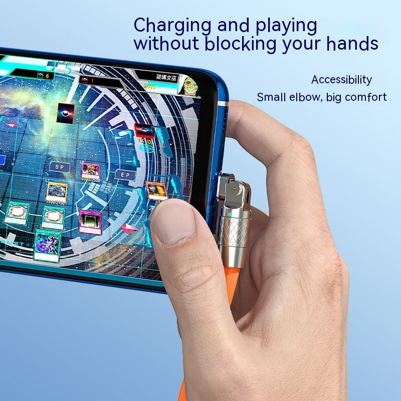 Mobile Game Rotating Elbow USB Cable Super Fast Charging