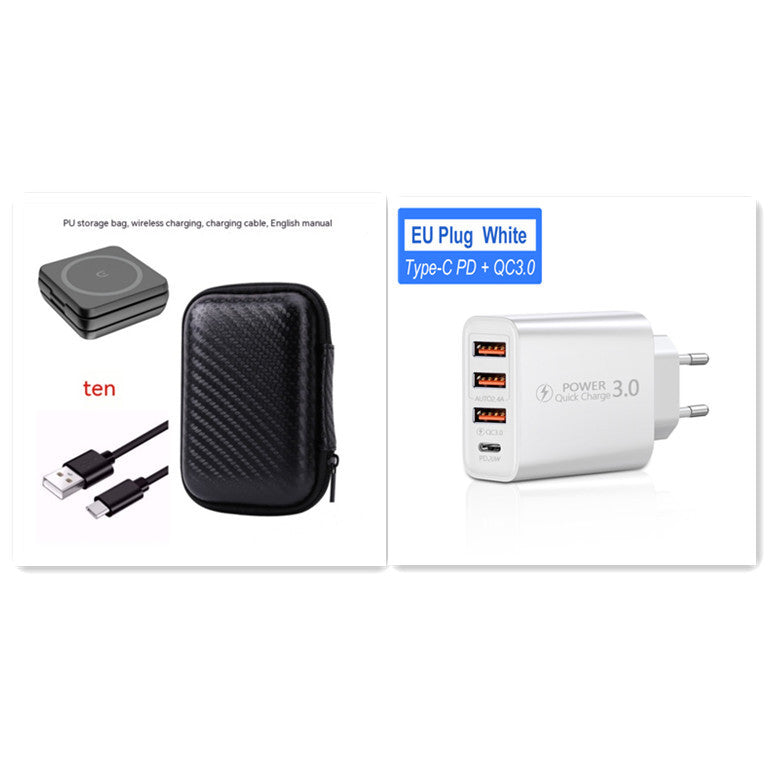 Foldable Three In One Magnetic Wireless Charger Stand