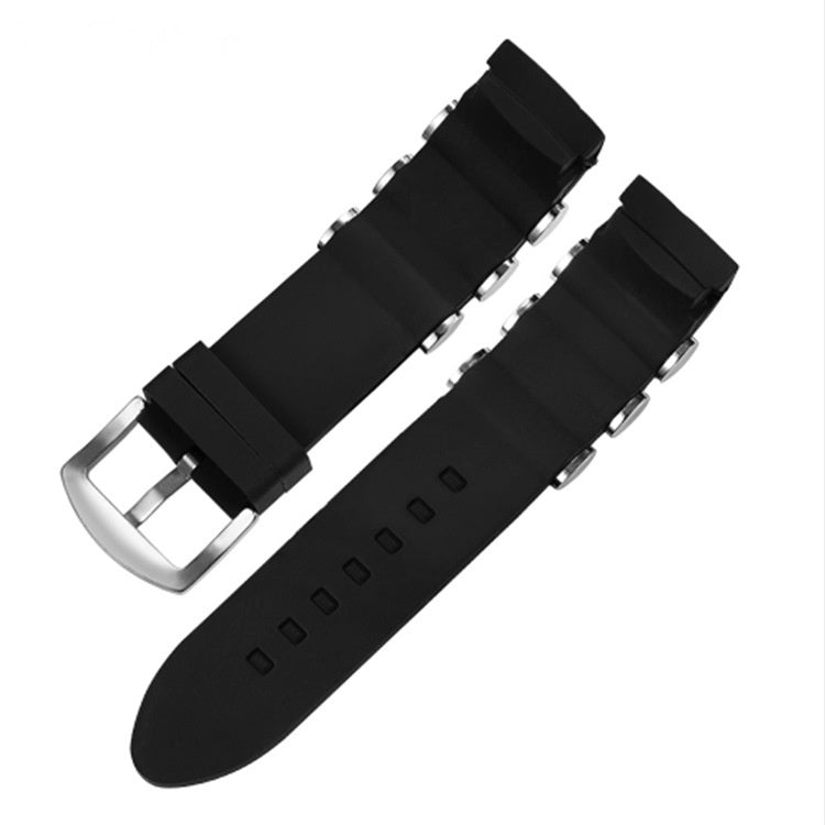 Silicone Watch Strap 22mm Universal Black Compatible
