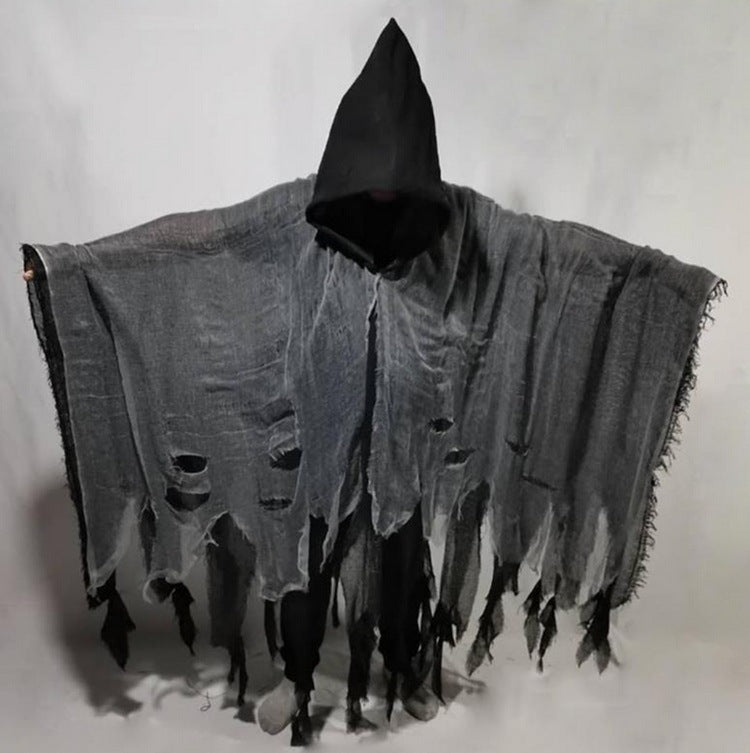 Halloween Zombie Skull Cloak Costume Scary Cosplay Props Party Clothing