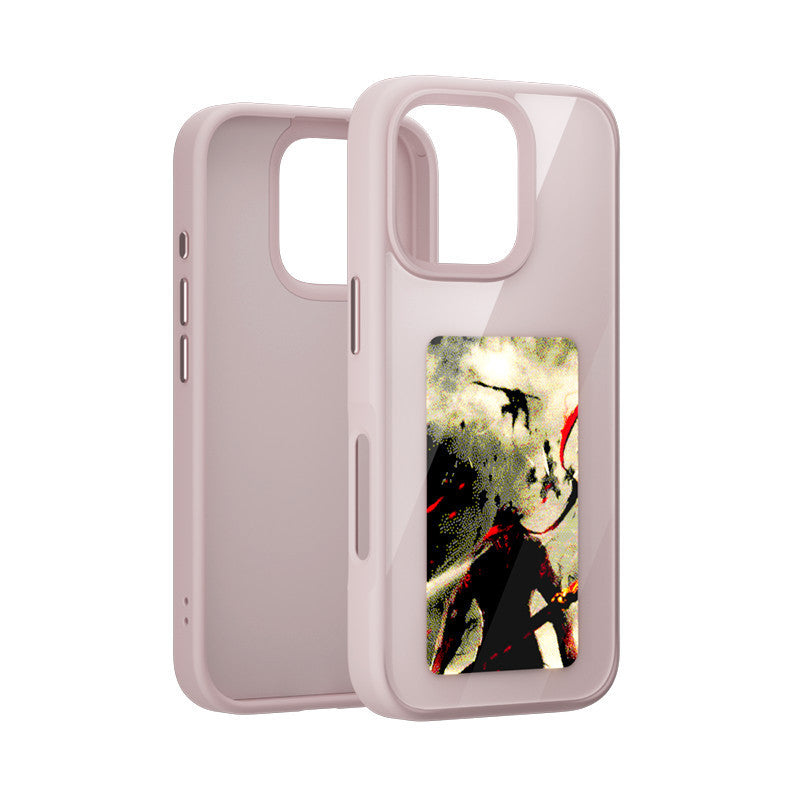 DIY E-Ink Screen NFC Phone Case Smart Projection Cover for iPhone 13–16 Pro Max